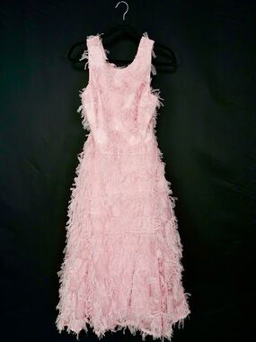 Just Me Blush Pink Textured Maxi Dress